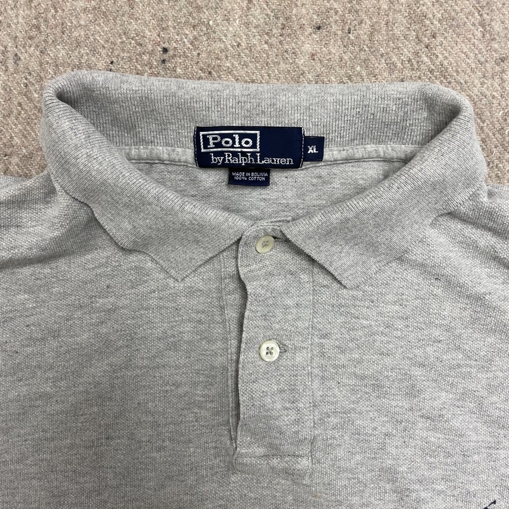 vintage Polo Ralph Lauren sweatshirt mens xl grey 1990s long sleeve - Picture 4 of 10